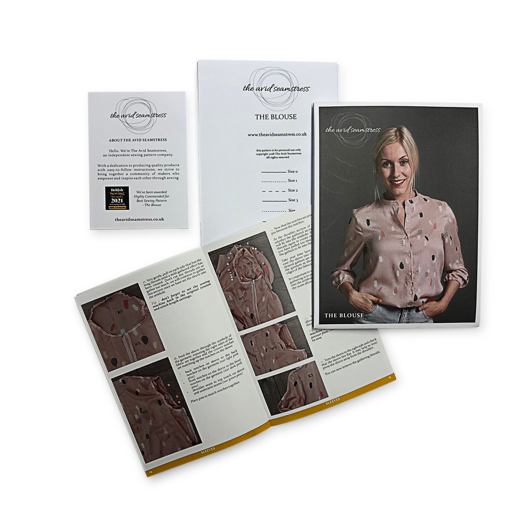 The Avid Seamstress LTD - Wholesale Craft Sewing Kit - The Blouse Sewing Pattern9