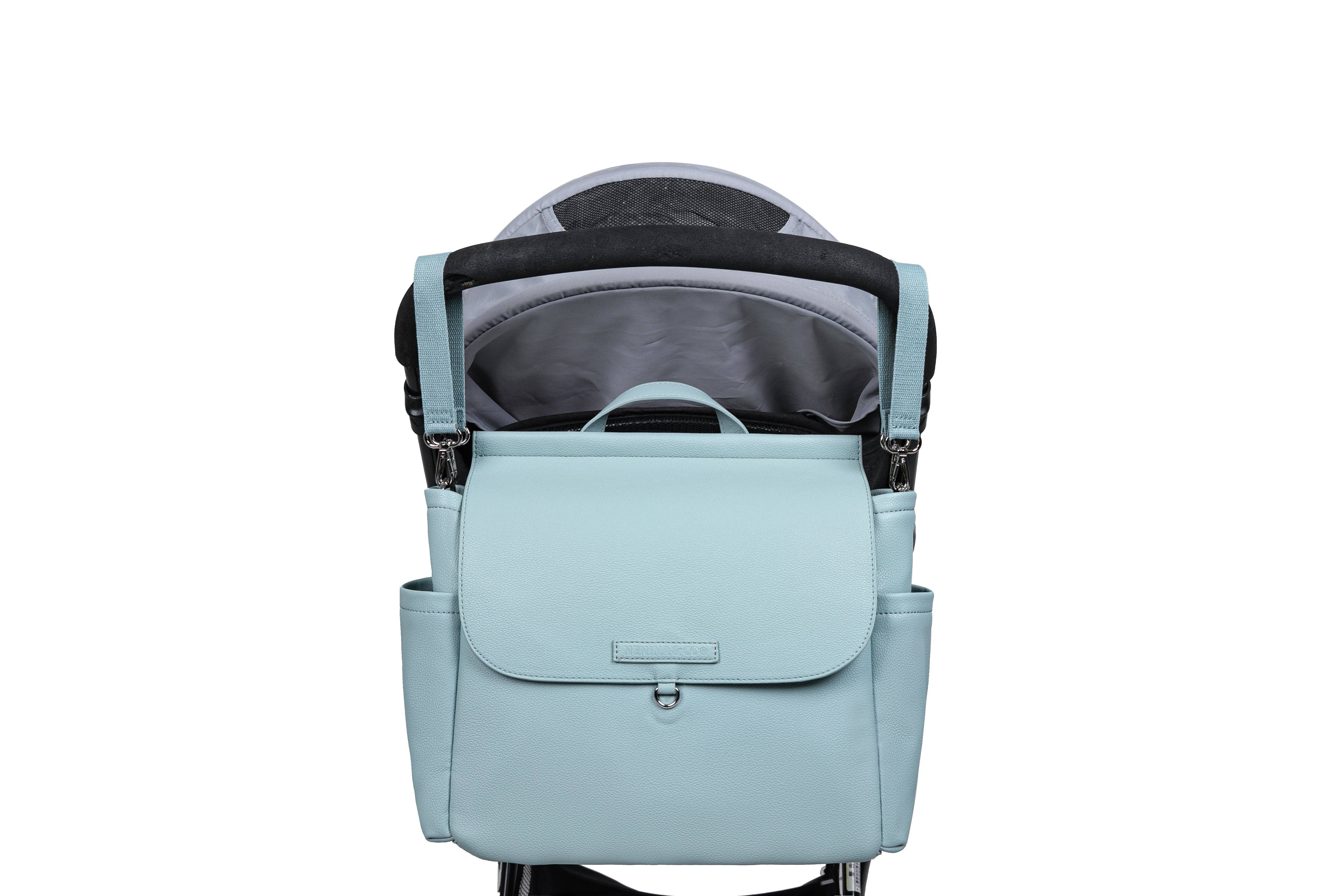 Nenina & Co - Wholesale Diaper Bag - Baby - MIREM By Nenina & Co Dusty Blue Maternal Bag + Gift Changer10
