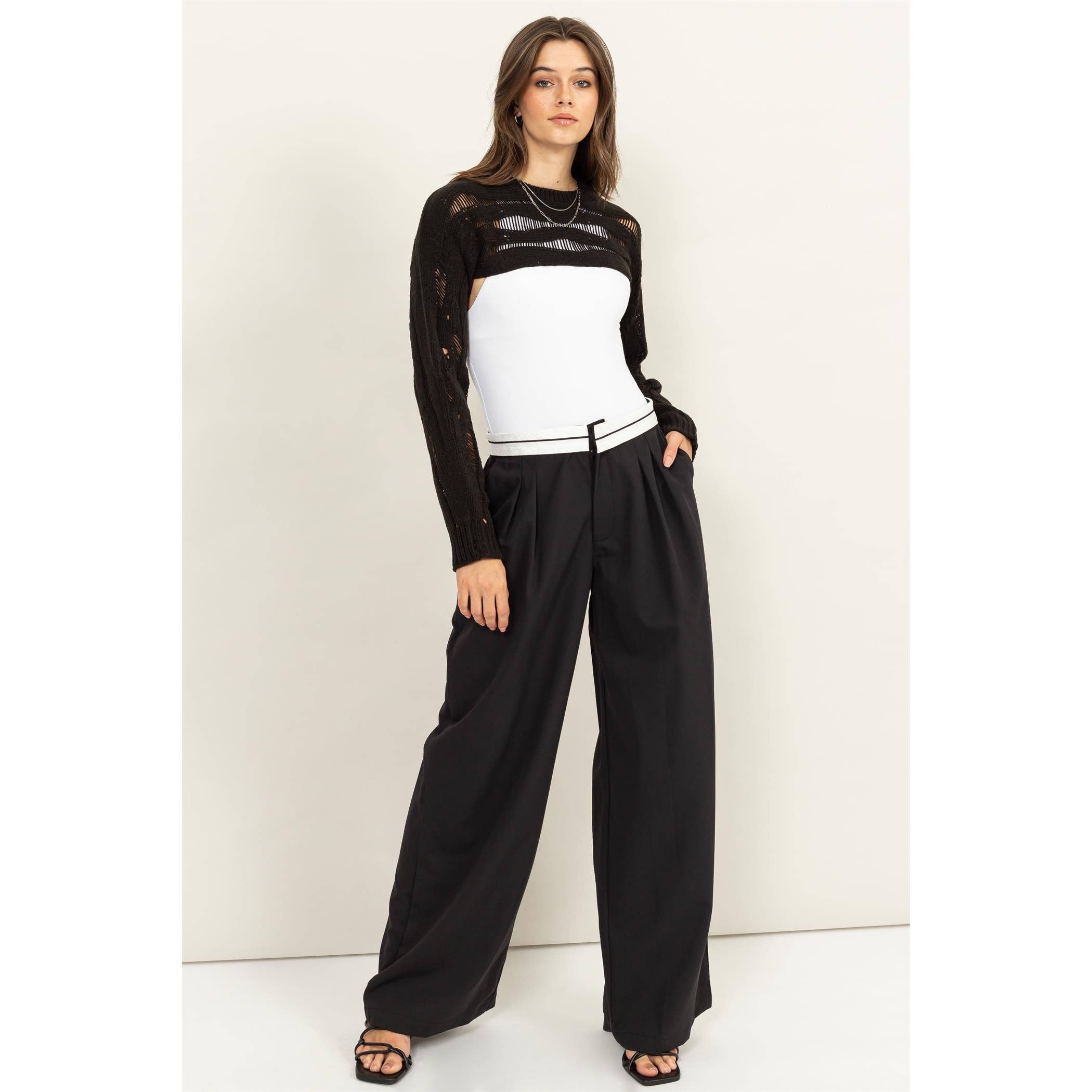 HYFVE - Wholesale Knit Sweater - Women's - Open Knit Shrug Sweater15