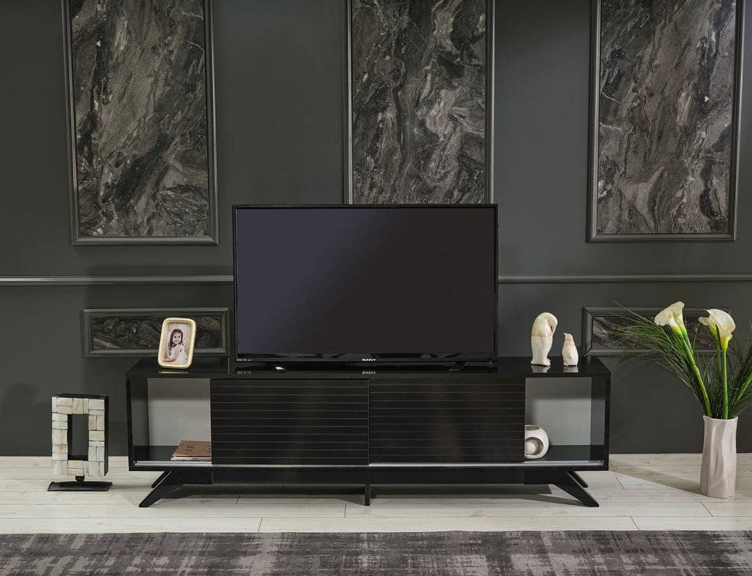 Luxia Tv Stand Black for wholesale on Faire16