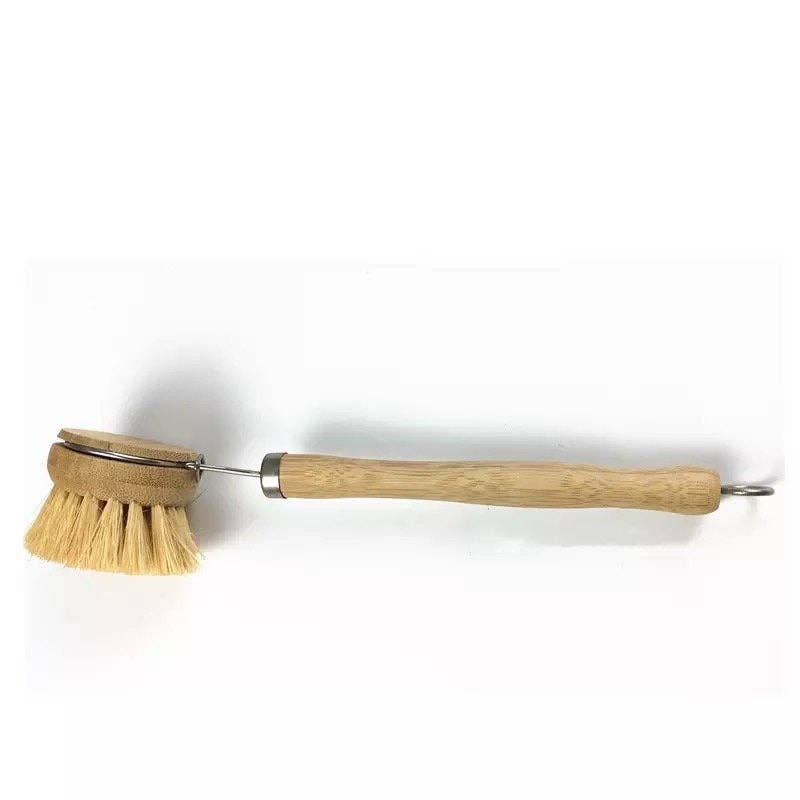 Smile Boutiques - Wholesale Cleaning Brush - Bamboo Sisal Dish Brush - Zero Waste Kitchen Brush0