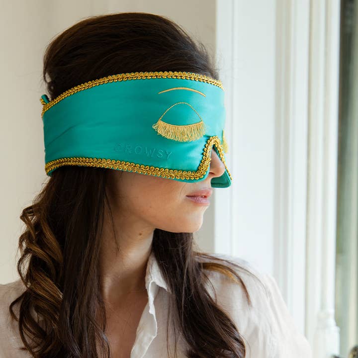 Drowsy Sleep Co. – wholesale Sleep/eye mask – Breakfast at Drowsy Silk Sleep Mask