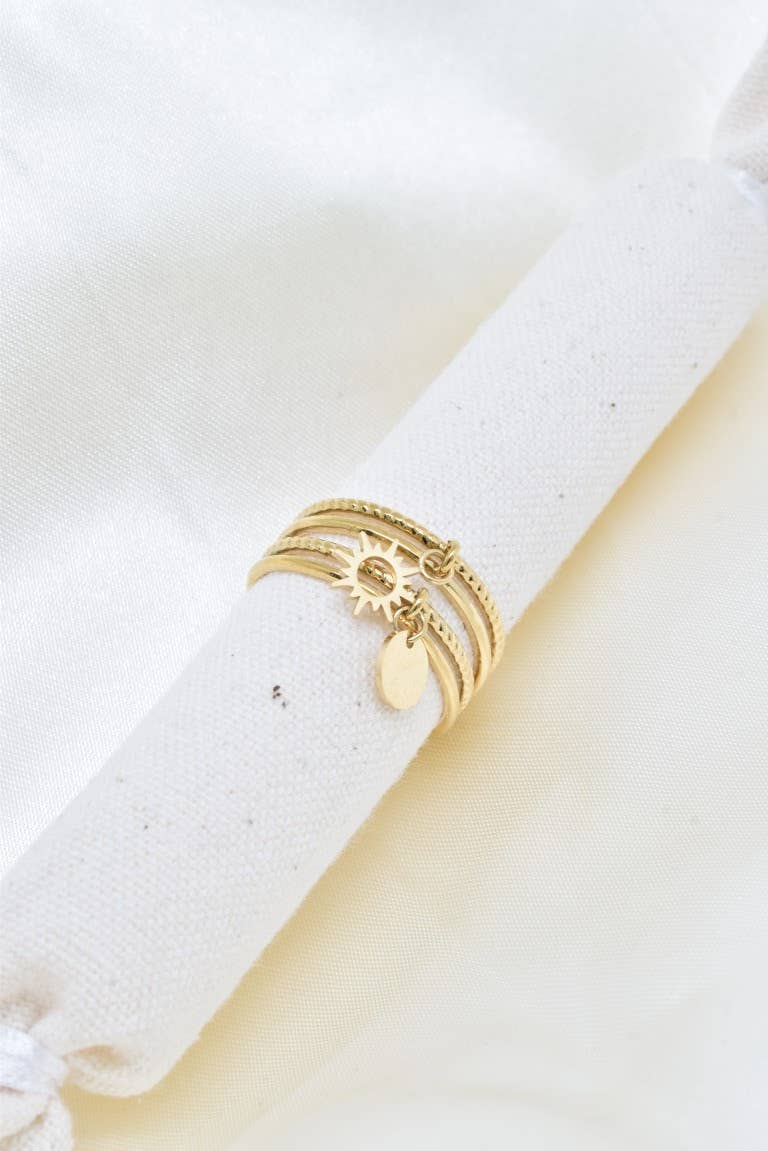 Kapyco - Wholesale Band/stacked ring - Stainless steel ring - BG310210OR