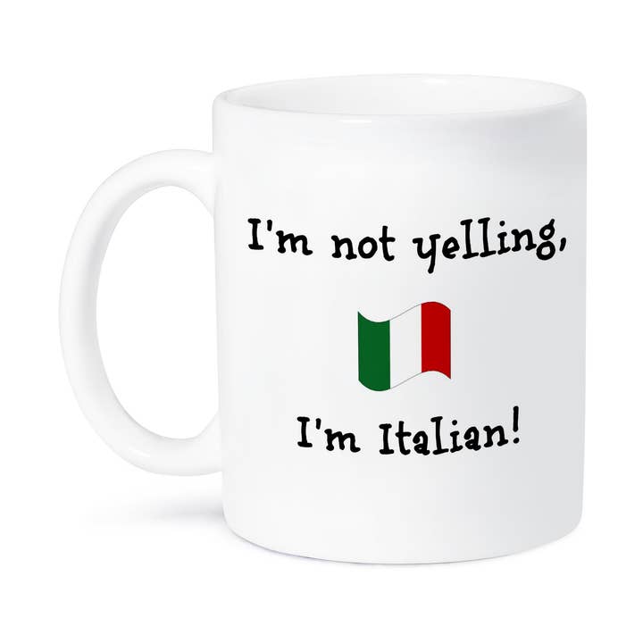 3dRose, Im not yelling, Im Italian, Mug for wholesale by 3dRose