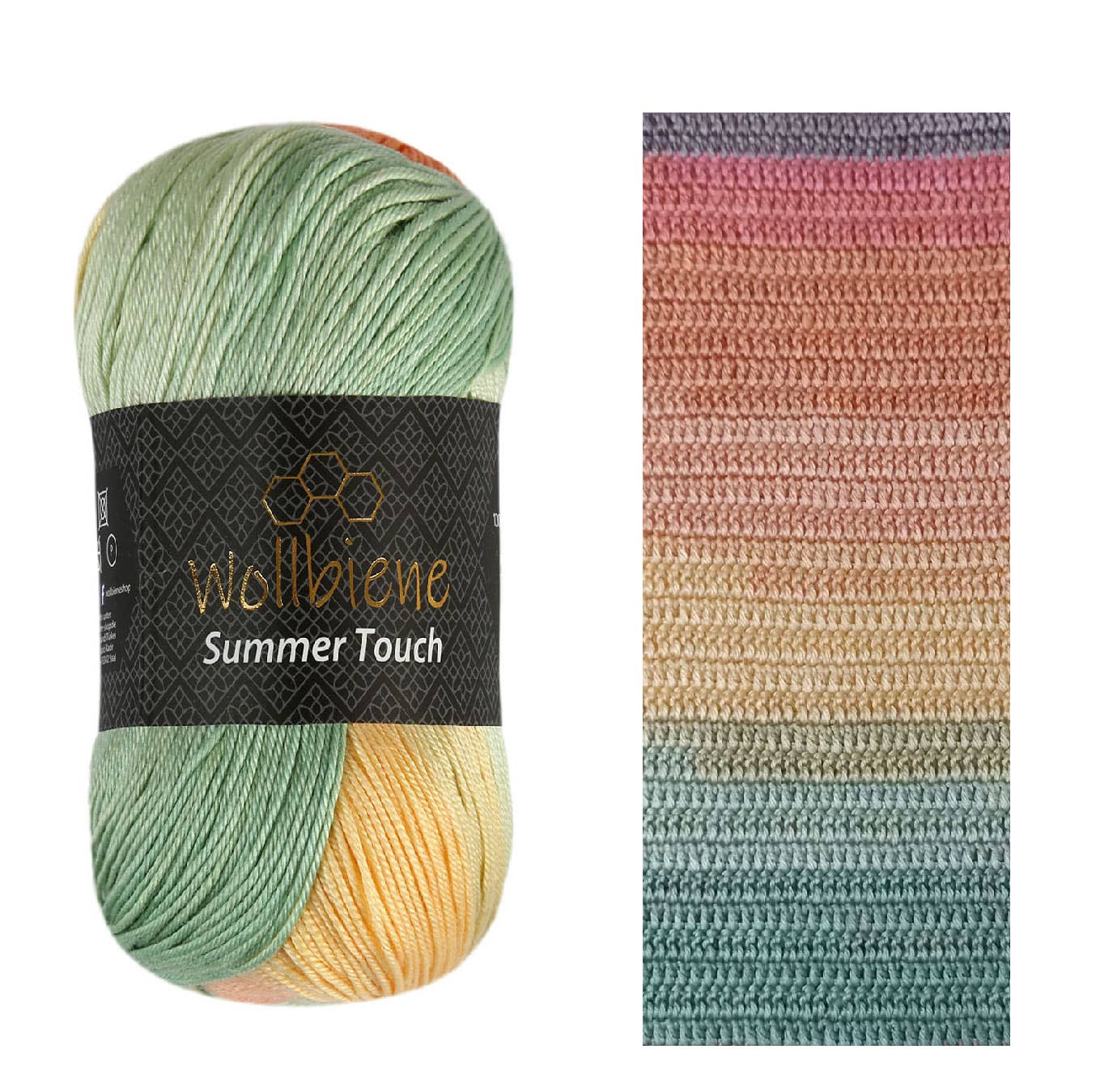 Wollbiene – Engroshandel Garn – Woolbee Summer Touch batik med farvegradient i uldgarn15