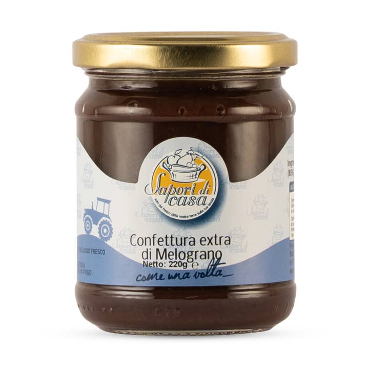 Extra preservative-free pomegranate jam produced in Italy for wholesale by Sapori di Casa