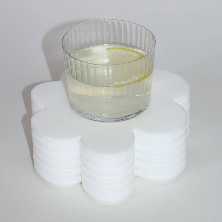 Onderzetter, wit (6 stuks) voor wholesale door Vahz Studio