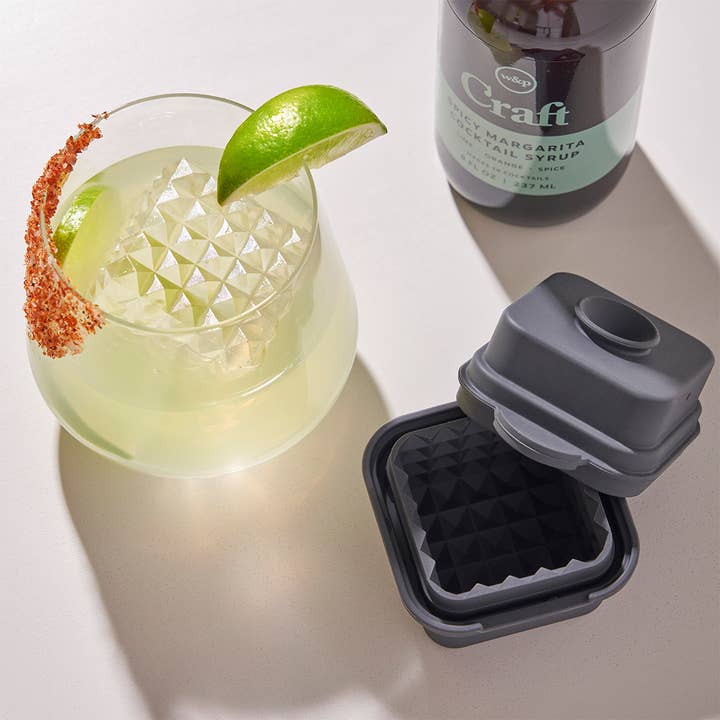 Until Pty Ltd - Wholesale Ice tray/mould - W&P Cocktail Ice Cube Prism Charcoal6