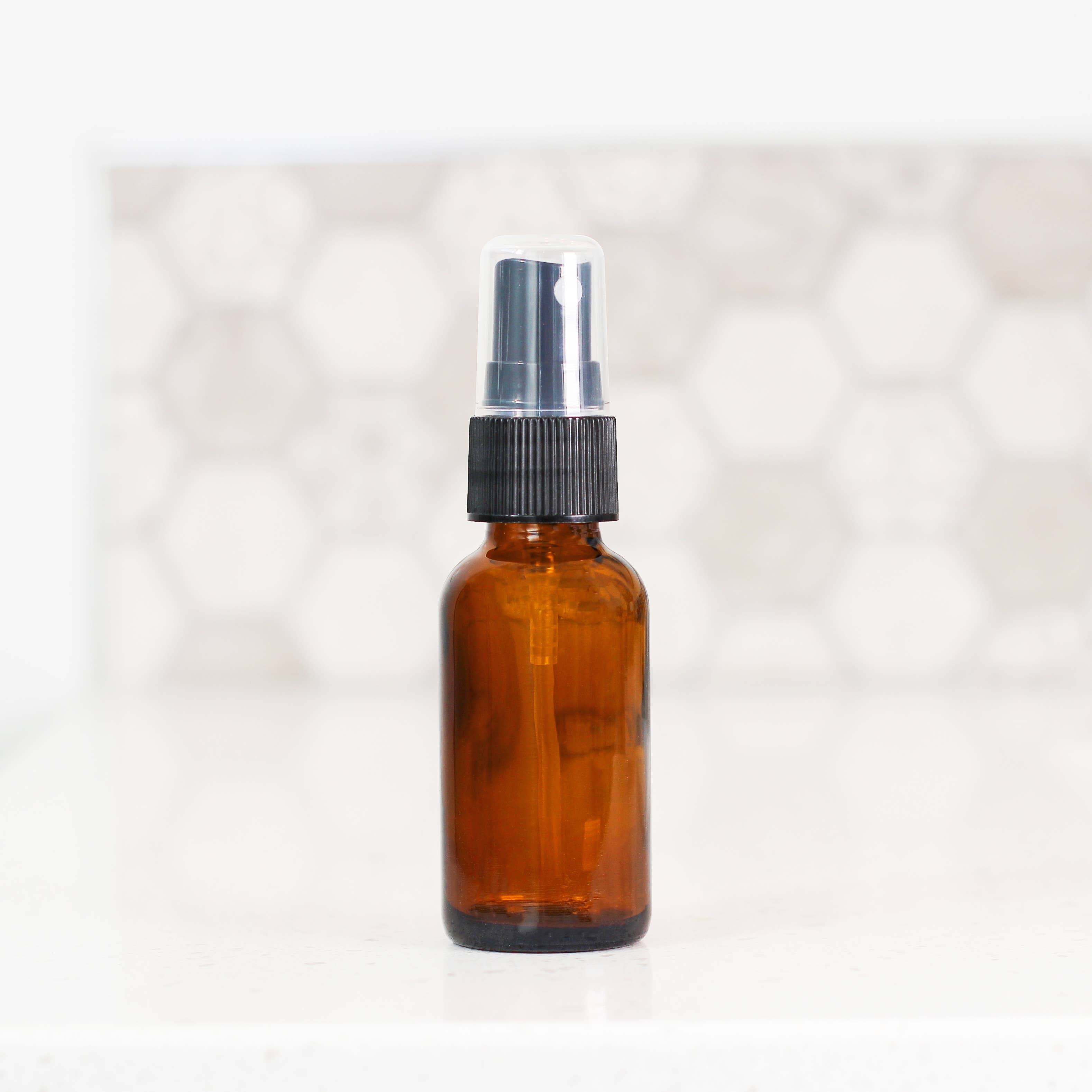 Matrix Aromatherapy - Wholesale Spray Bottle - 1oz Empty Amber Glass Spray Bottle1