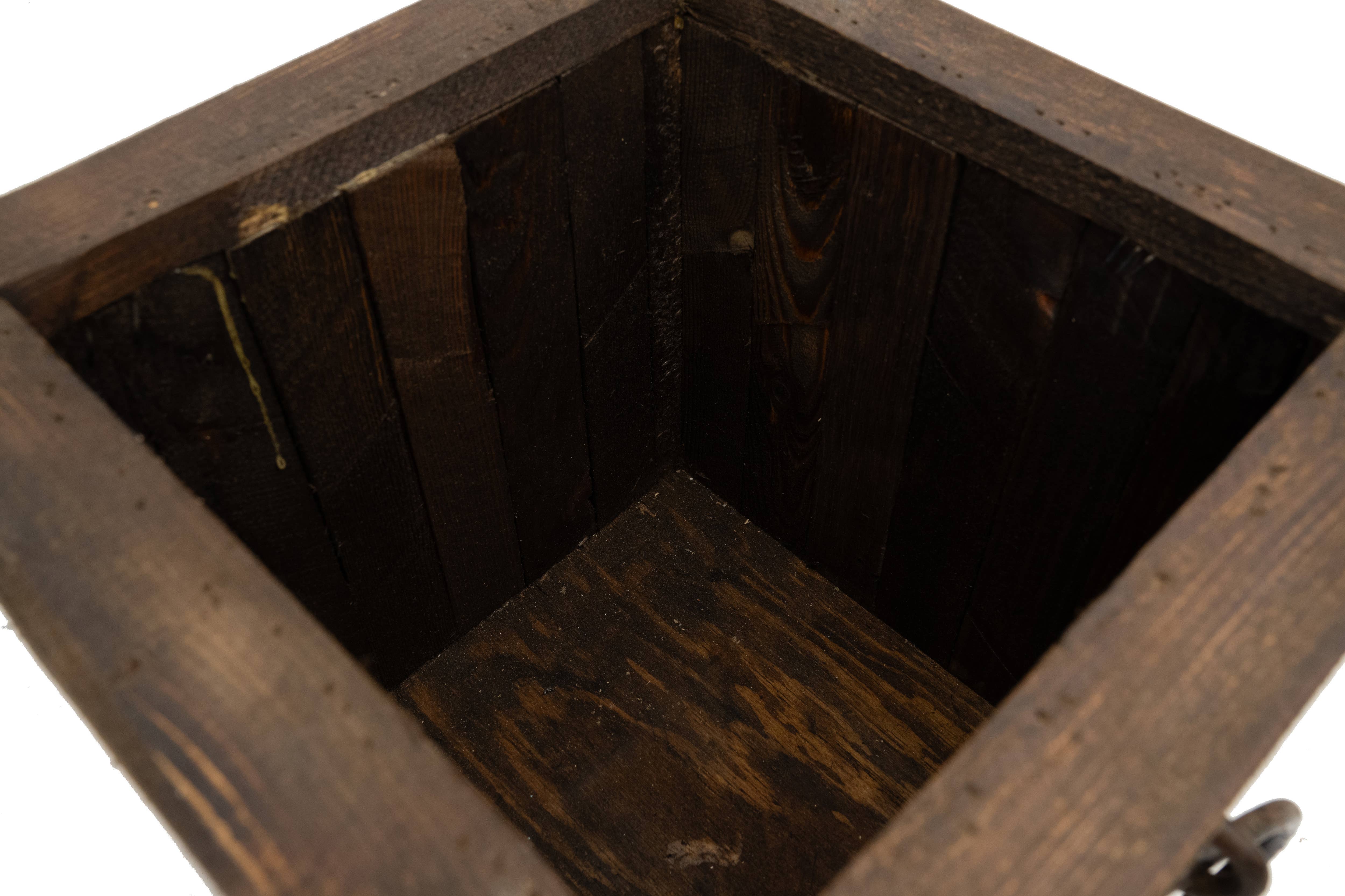 My Amigos Imports - Wholesale Planter Box - Gardner Rustic Wooden Square-Planter-11x11x10H-Garden Decor18