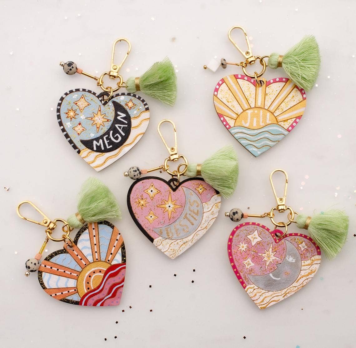 Jill Makes - Wholesale DIY craft kit - DIY Heart Painting Keychain Kit8