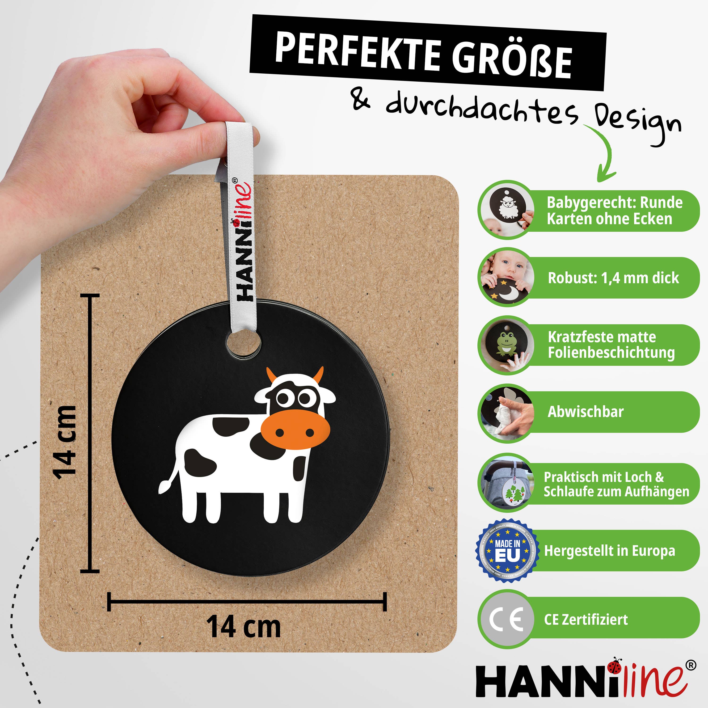 HANNIline - Wholesale Learning Cards - Kids & Baby - Contrast cards from the age of 3 months2