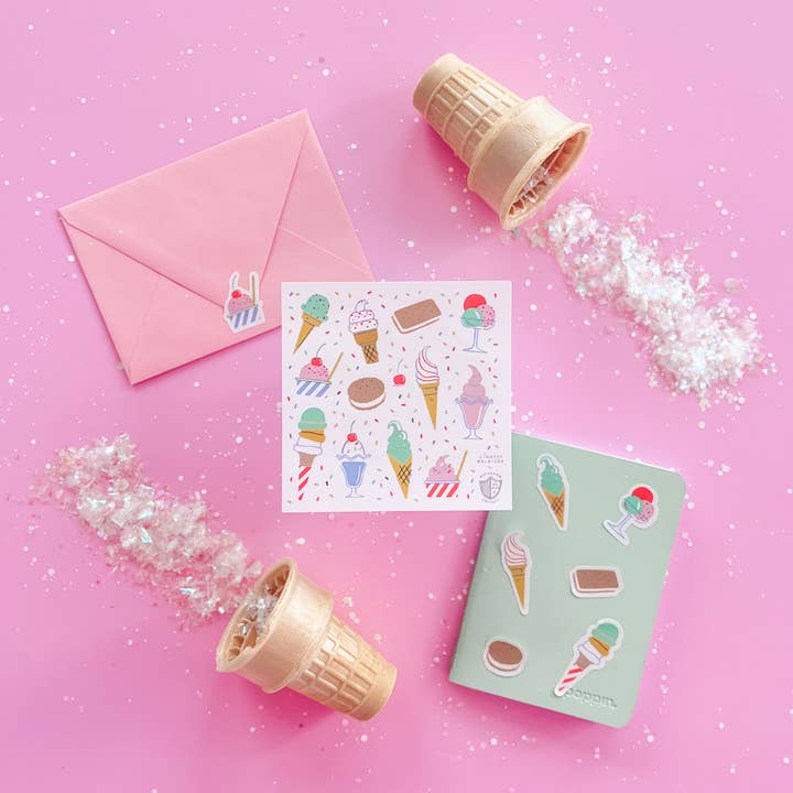 Jollity & Co. + Daydream Society - Wholesale Sticker - Ice Cream Dreams Sticker Set - 4 Pk.1