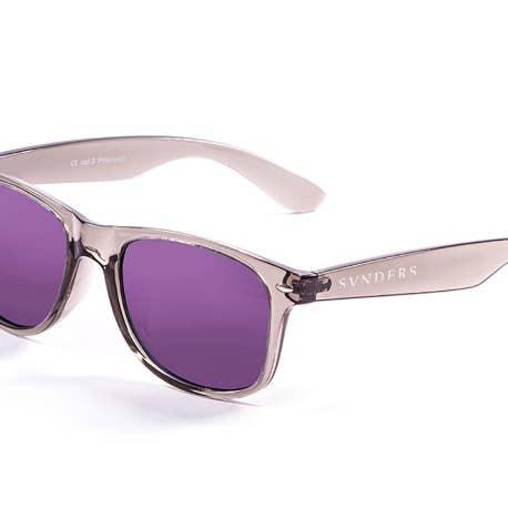 BEACH transparentes Schwarz mit violettem Revo für den Großhandel von Sunpers Sunglasses