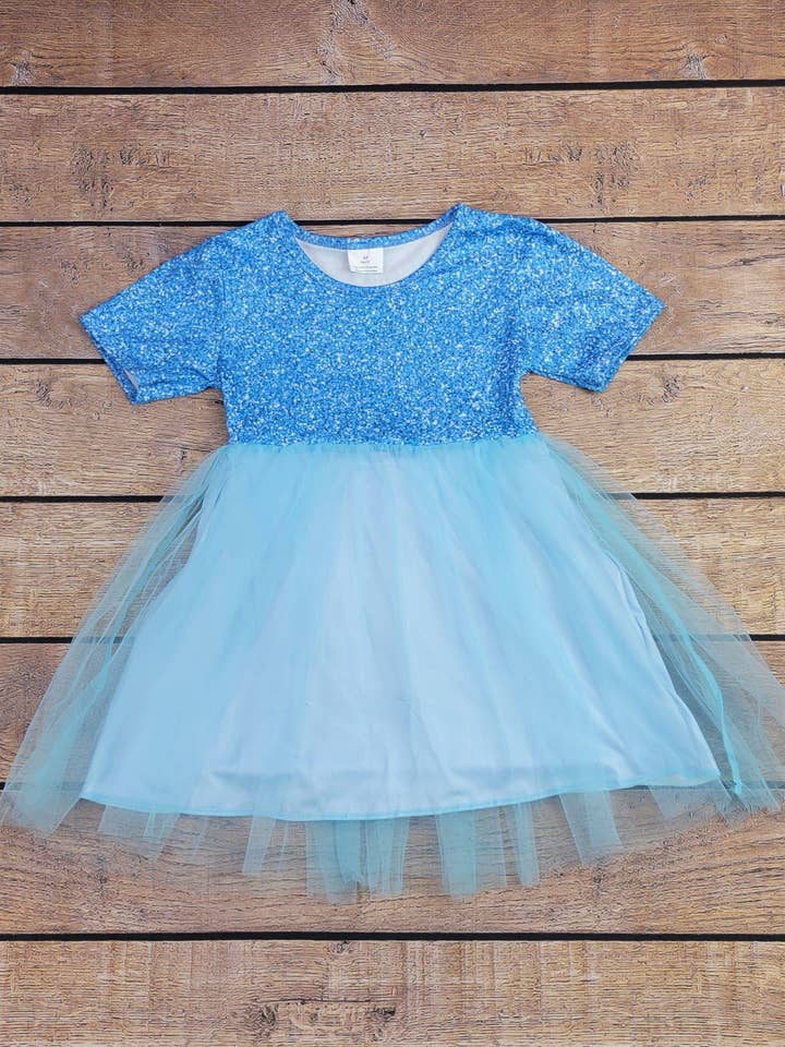 Robe tutu inspirée de la Reine des Neiges pour la vente par Great Lakes Kids Apparel