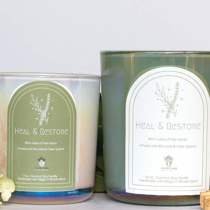 Heal & Restore - Intention Coconut Soy Candle for wholesale by Sacred Flame