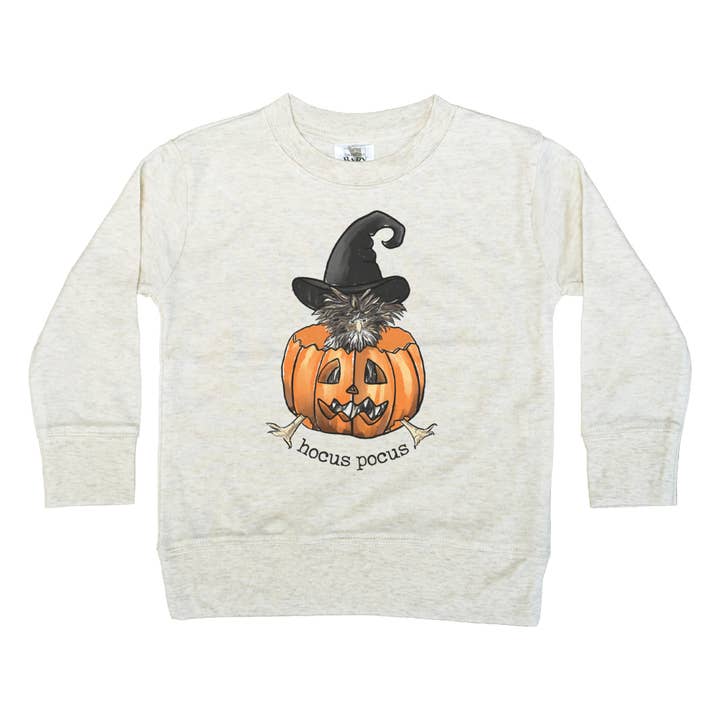 "Hocus Pocus" Funny Chicken Long Sleeve Kids Unisex Clothing for wholesale by Barefoot Baby