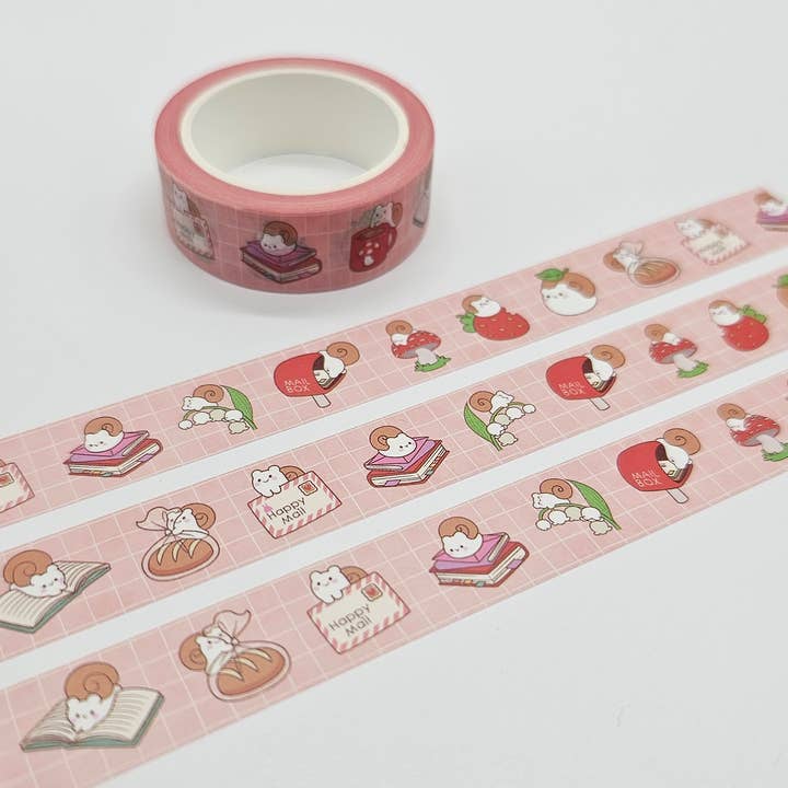 Snail Mail Washi Tape | 15mm x 10m for wholesale by Pineberry Paper