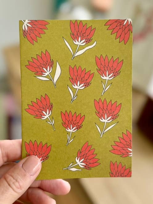 Protea Collage Christmas Card for wholesale by Sierra Rehrer Designs
