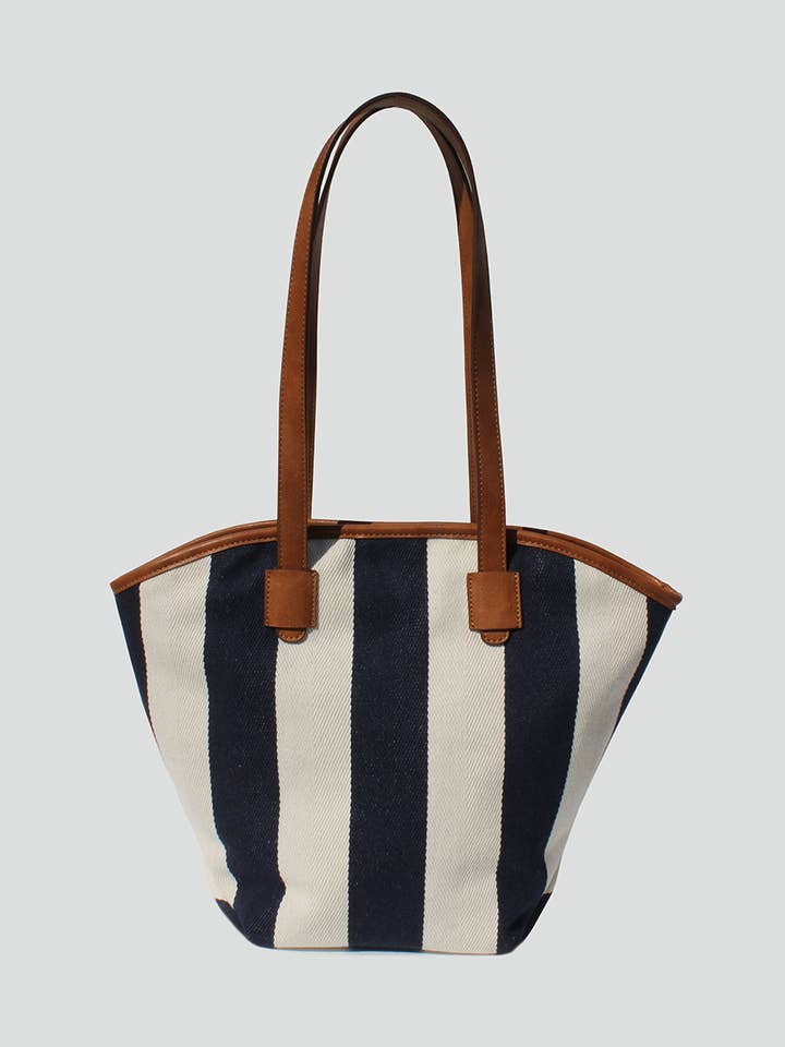 Arely Stripe Tote for wholesale by STREET LEVEL