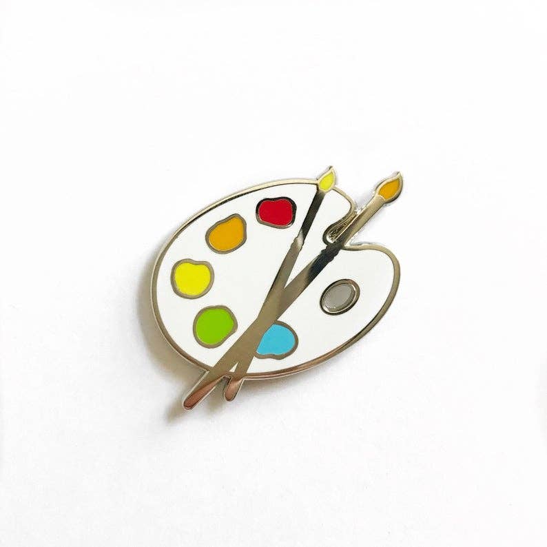 Unexpected Flair - Wholesale Lapel Pin/Button - Paint Palette Enamel Pin1