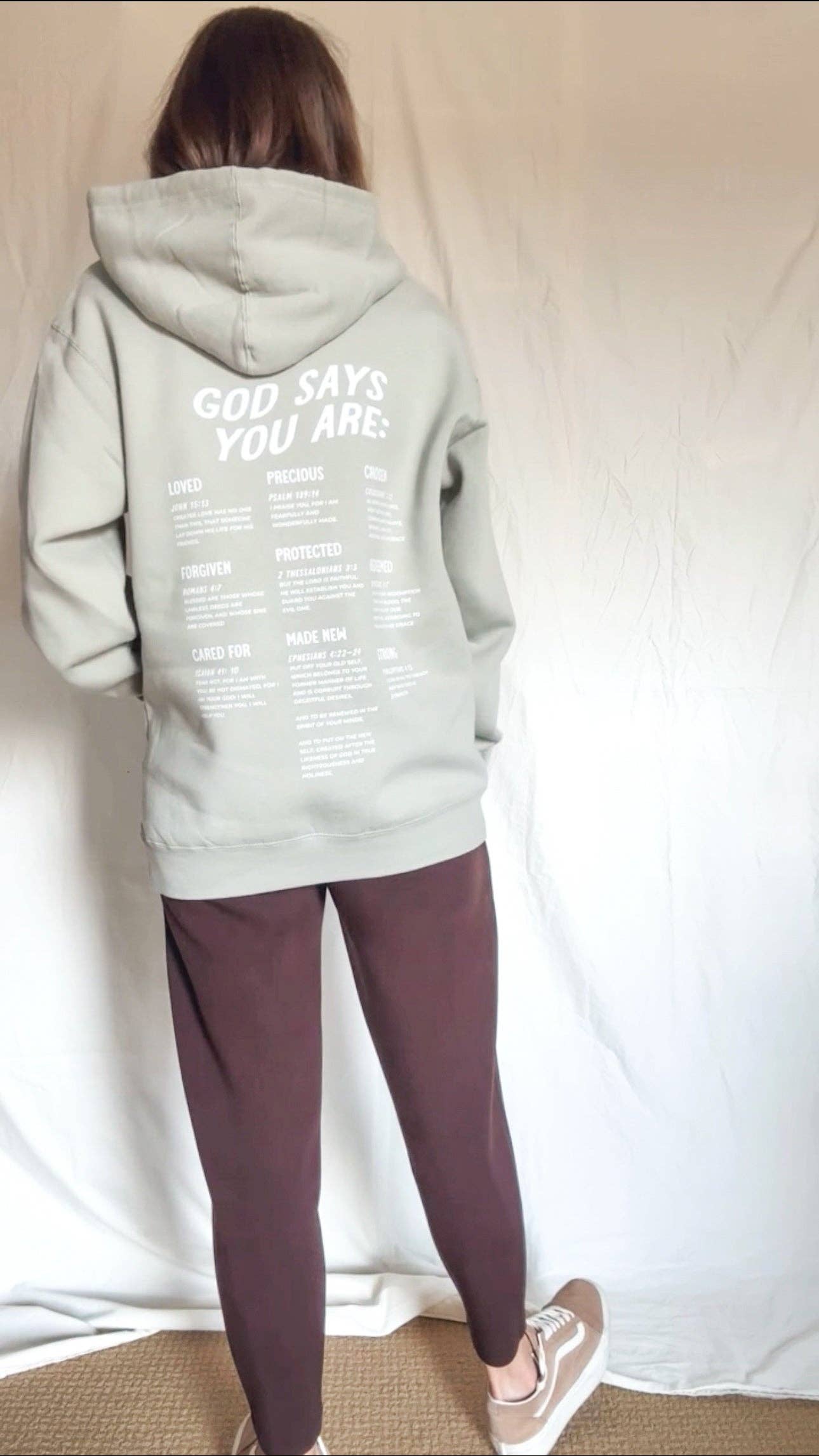 Ruth Artistry & Decor LLC - Wholesale Hoodie - Women's - God Says You Are | Inspirational Faith Uplifting Sweatshirt3