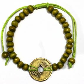 Bracelets Good Luck Feng-Shui - Vert citron pour la vente par AWGifts Europe