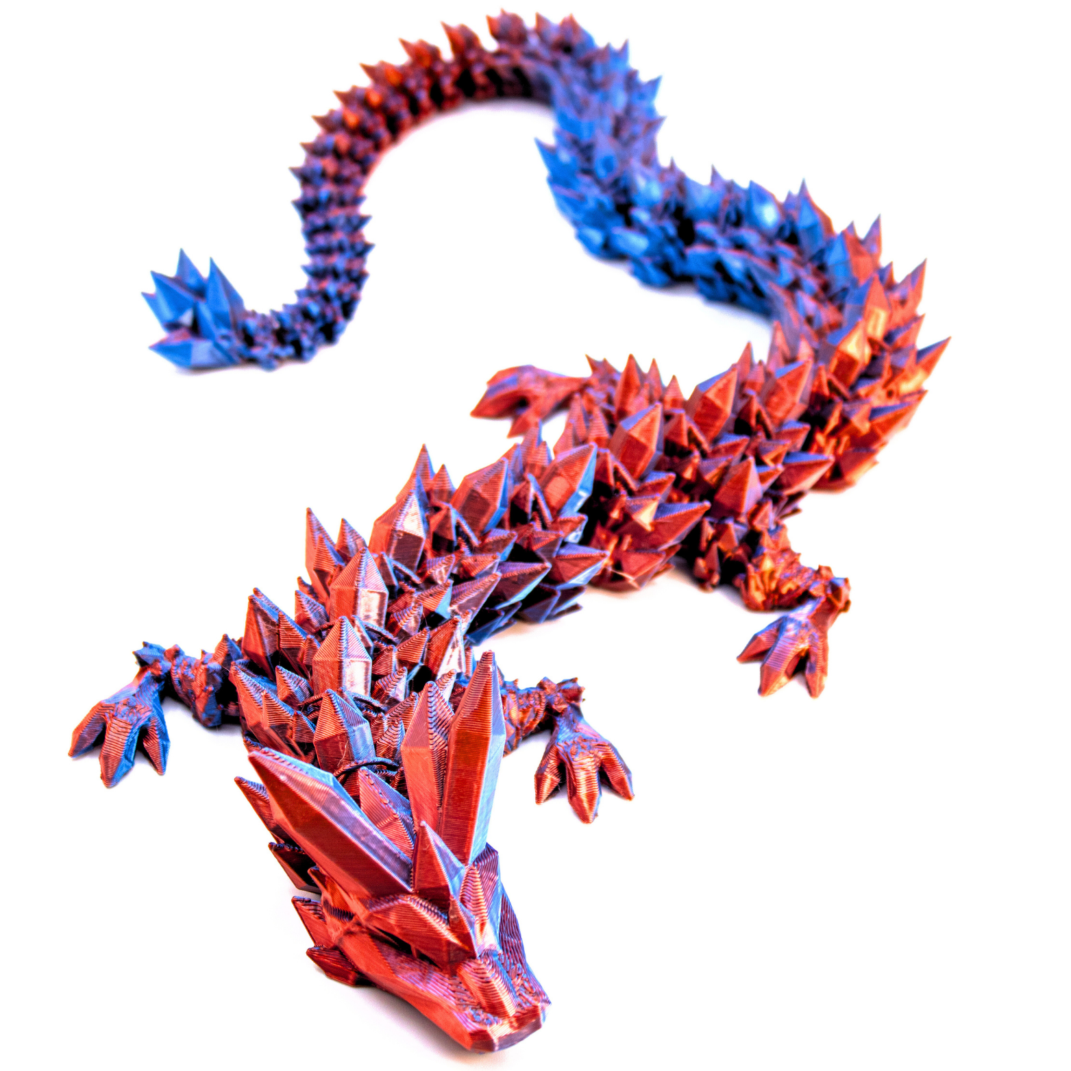 Dragon Fidgets - Wholesale Fidget Toy - Kids - 19IN Crystal Dragon Fidget Toy Decor, 3D Printed12