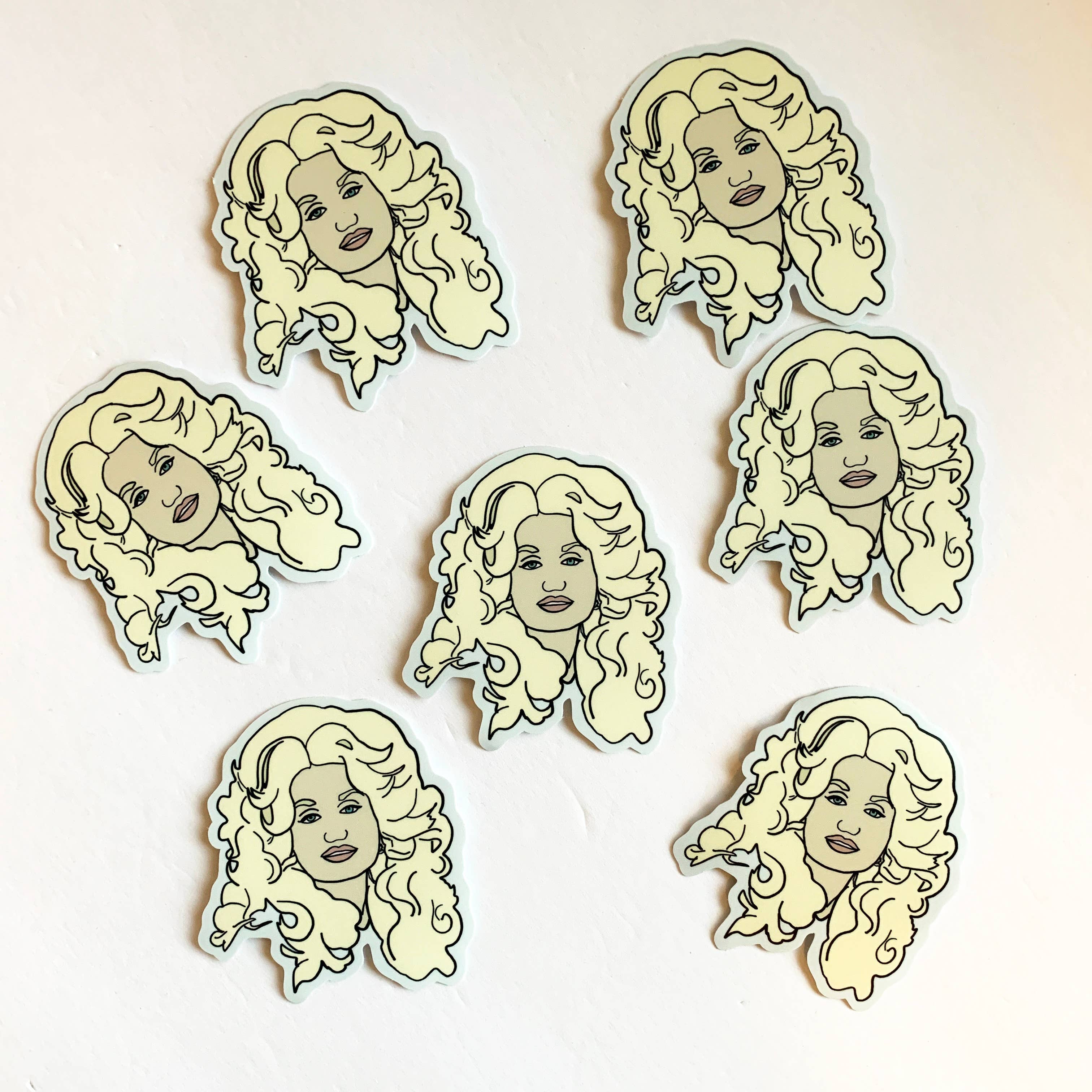 Made by Nilina - Wholesale Sticker - Dolly Parton Vinyl Sticker - 3 inches Die-Cut Country Music1