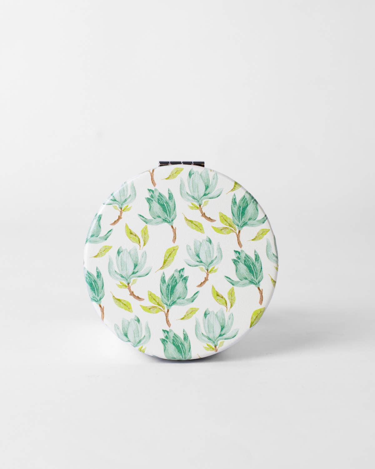 The Royal Standard - Wholesale Compact Mirror - Audrey Pocket Mirror   Misty Jade/Multi   2.75"1