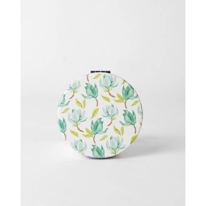 The Royal Standard - Wholesale Compact Mirror - Audrey Pocket Mirror Misty Jade/Multi 2.75"1