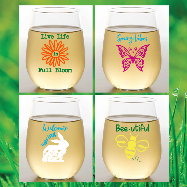 Wine-Oh! - Wholesale Wine Glass - CLOSEOUT ASSORTED Unbreakable Stemless Plastic Wine Glasses42