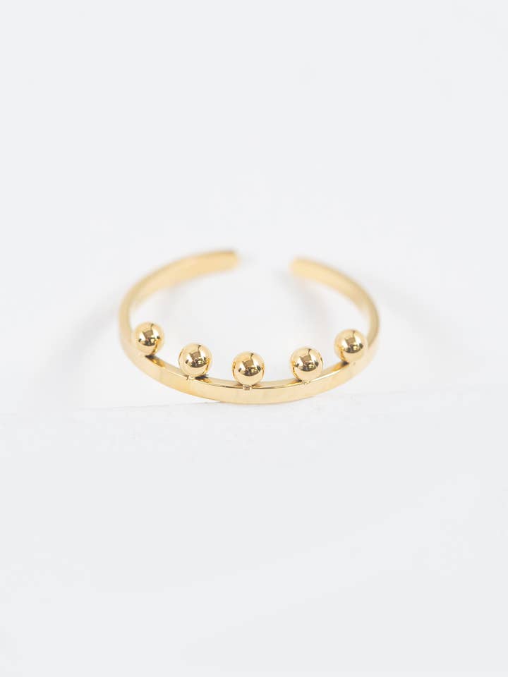 Bump Adjustable Ring | Gold for wholesale by Lovoda