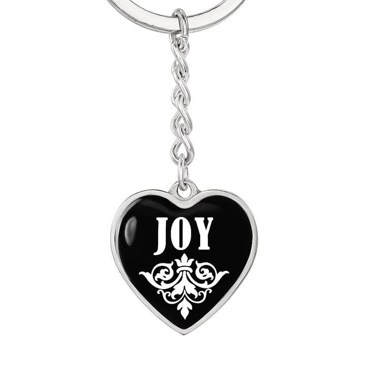 Joy v01w - Heart Pendant Luxury Keychain for wholesale by Unique Gifts Store