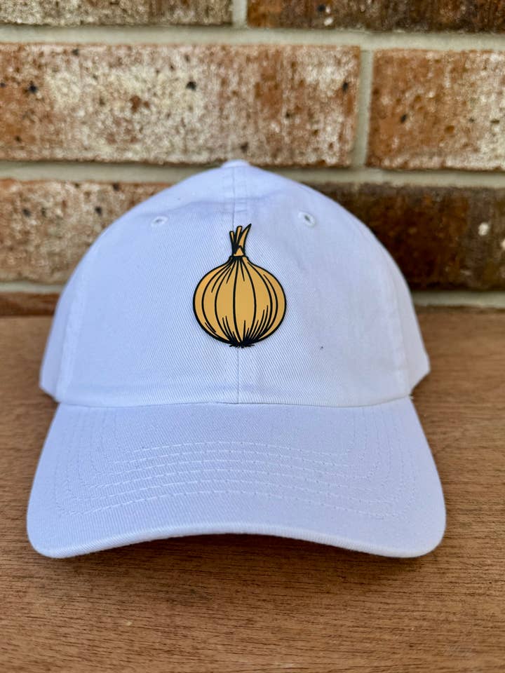 Vidalia Onion Ladies Hat with Metal Patch for wholesale by BMR Designs