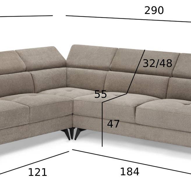 Furnhouse - Wholesale Sofa - Corner Sofa Betis Beige Left15