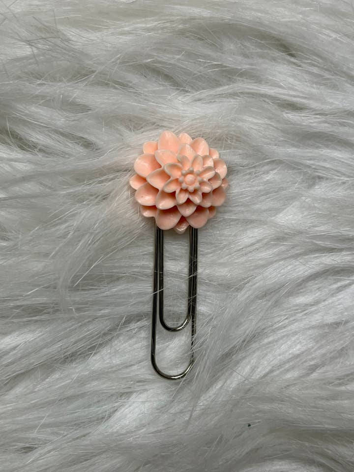 Büroklammer mit Pfirsichblume für den Großhandel von Mimi Mira Creations