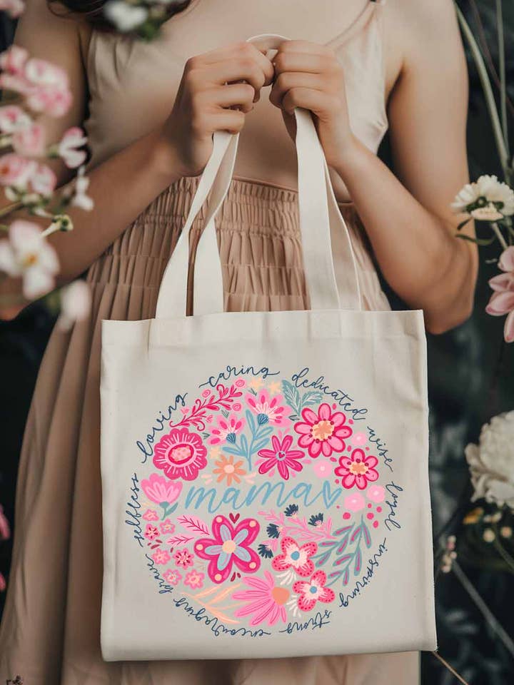 Fashion Graphic Tote Bag | Mama for wholesale by Khristee