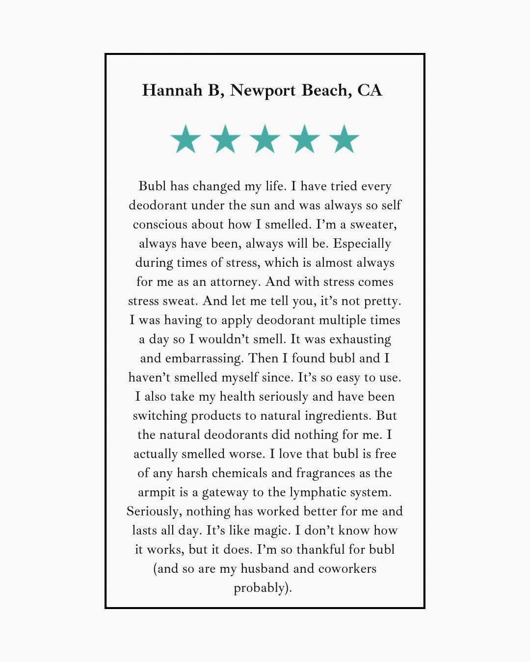 Bubl – Desodorizante - Unissexo por atacado – DESODORANTE BUBL: UM INGREDIENTE NATURAL, CLARO, DURA 1 ANO8