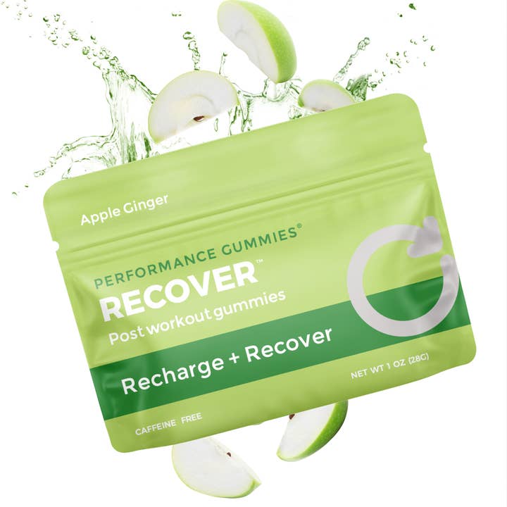 Seattle Gummy Company - Wholesale Oral Supplement/Vitamin - Post-Workout Recover Gummy Shots | 12-pack, Apple Ginger