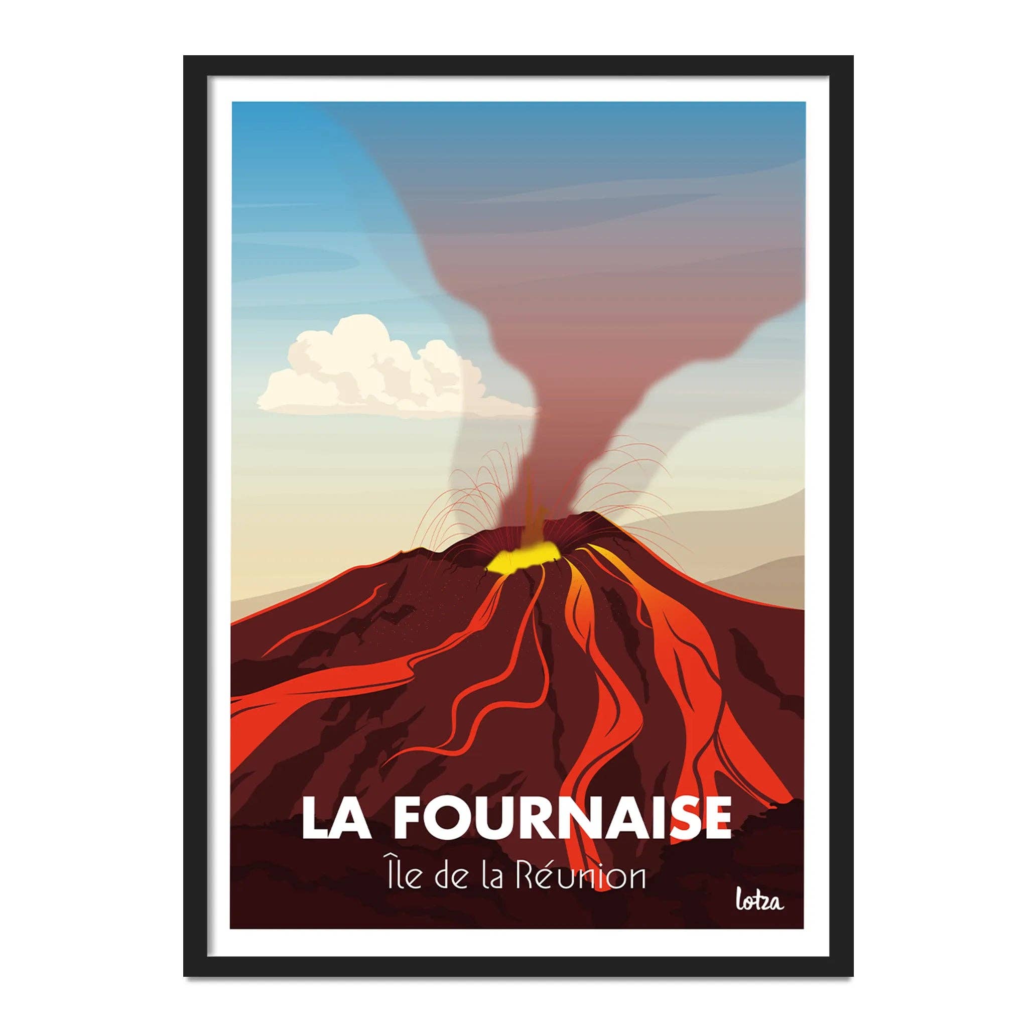 Lotza – Großhandel Poster – Plakat von La Reunion Island — Piton de la Fournaise1
