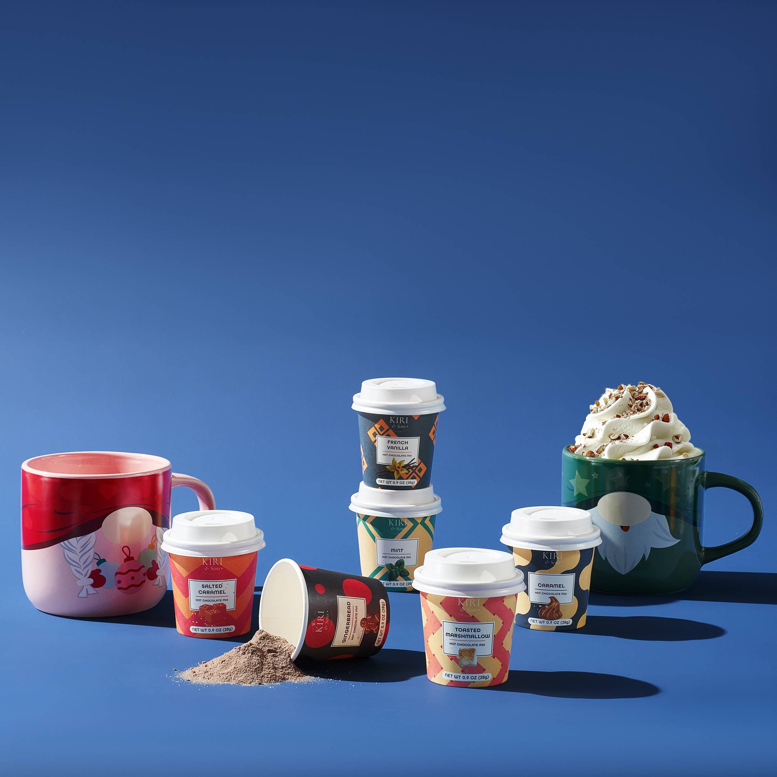 The Wine Savant /  Khen Glassware – Großhandel Schokoladensoße/-aufstrich – Mini-Cup-Heißschokoladen-Set mit 6 Stück - Gourmet-Geschenk Heiße Schokolade2