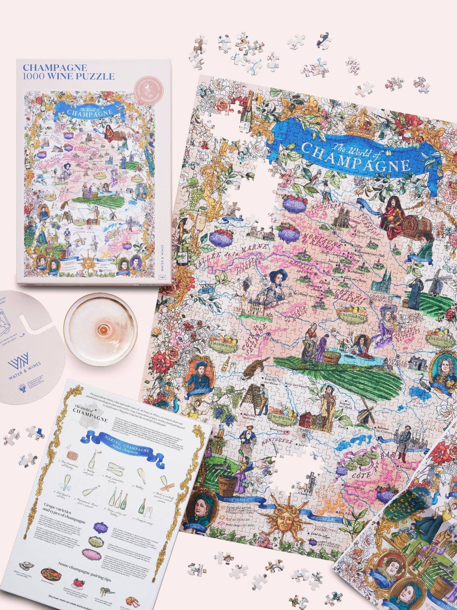 Water & Wines – wholesale Puzzle – Adult – Wine Puzzle - Champagne3