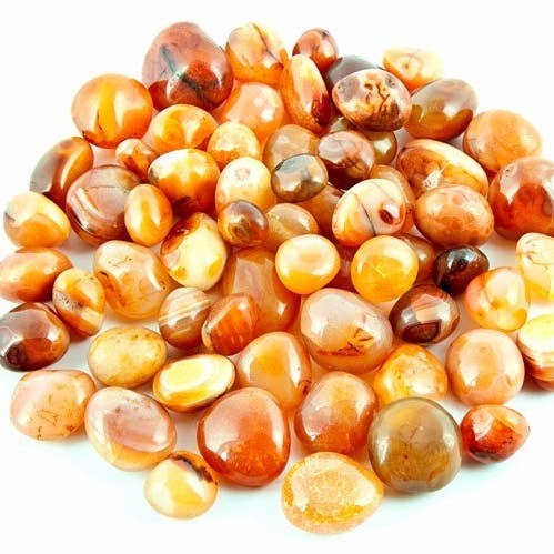 Carnelian Tumbled Stone - 1 Pound for wholesale by The Reiki Shop