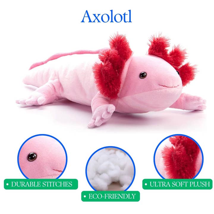 The Petting Zoo - Wholesale Stuffed/Plush Toy - Kids & Baby - 21" (51cm) Medium Axolotl Sea Life8