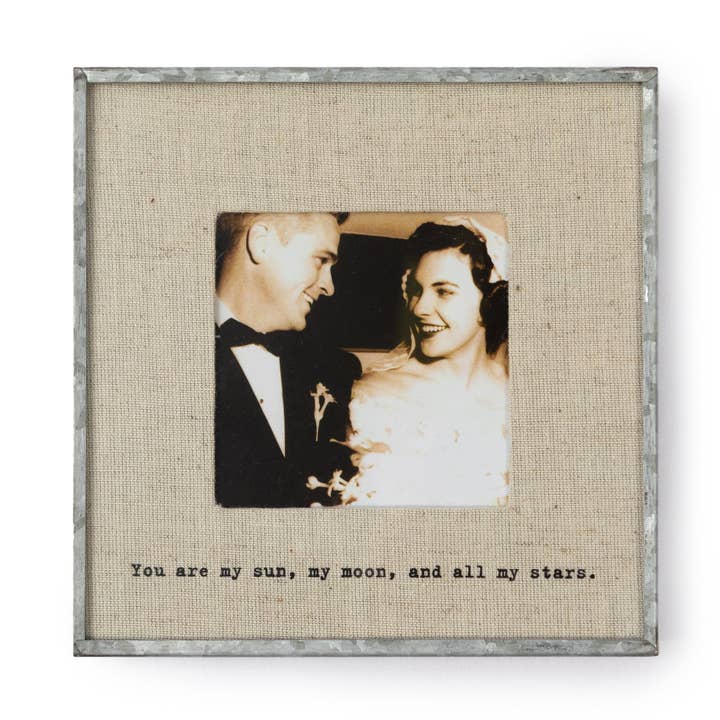 My Sun Linen Photo Frame 6”x6 for wholesale by Sugarboo & Co