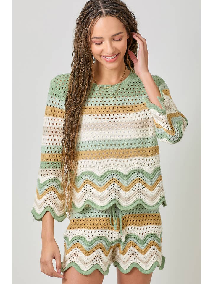 Mystree - Wholesale Pullover-trui - Dames - 61007 Open Stitch High Low Trui9