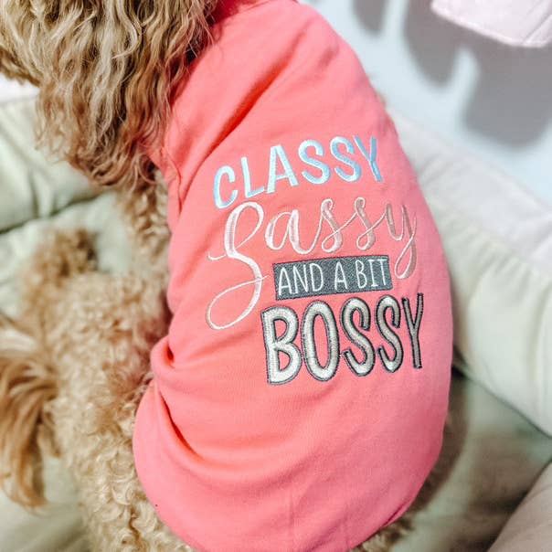 Parisian Pet® - Wholesale Pet Vest - Dog - Classy Sassy and a Bit Bossy Dog T-Shirt – Bold & Fun Tee
