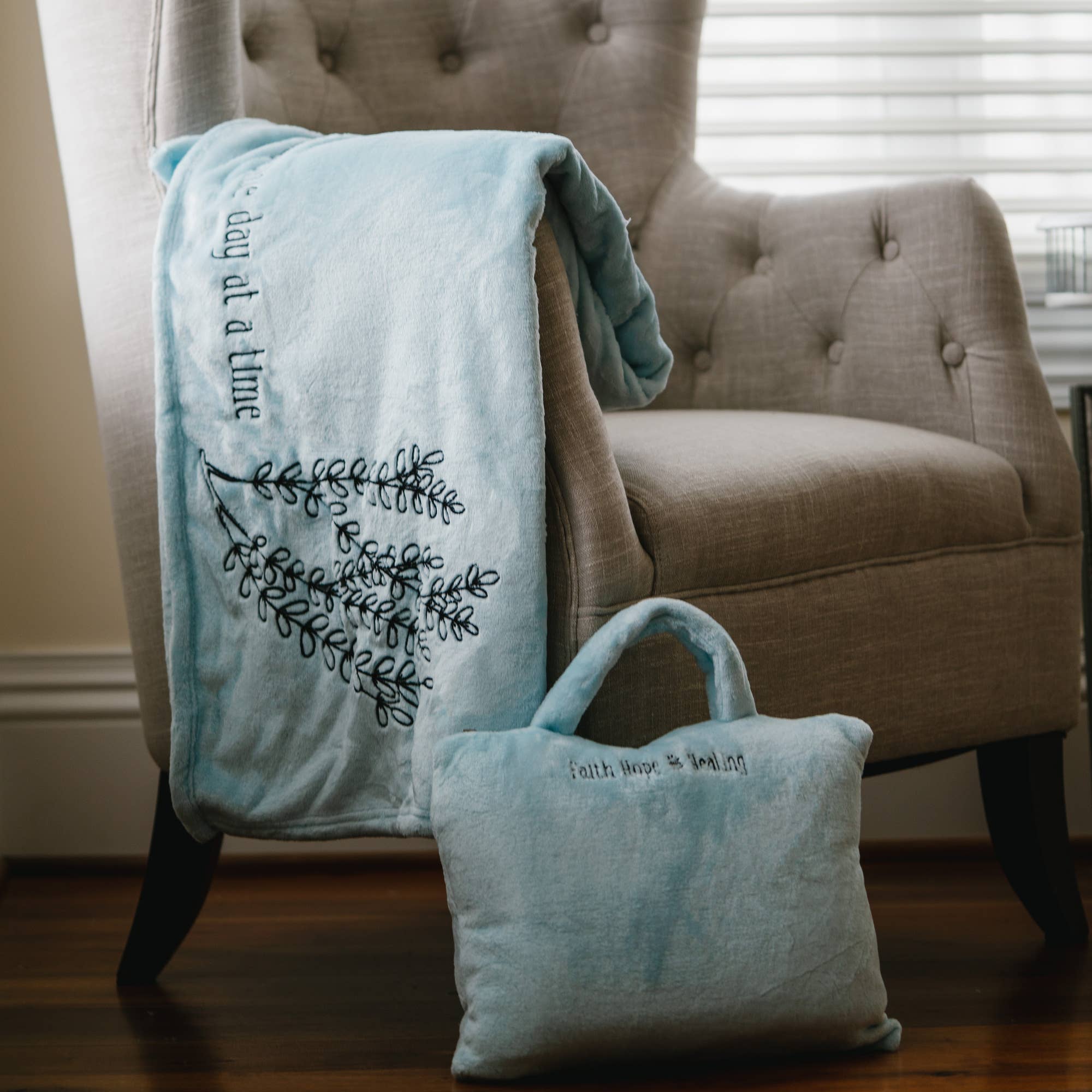 Pavilion - Wholesale Travel Blanket - One Day at a Time - 50" x 60" Travel Blanket with Carry Case1