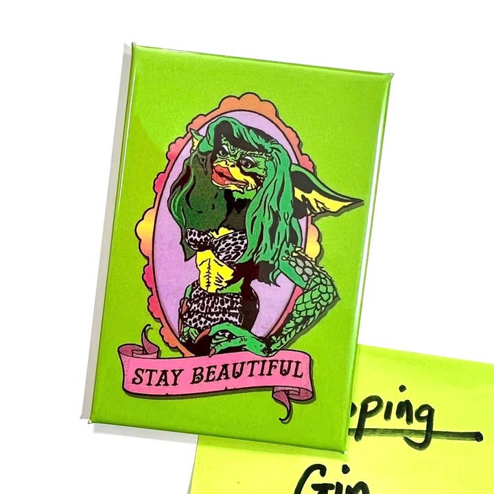 Bite Your Granny - Wholesale Magnet - Greta 1980s Gremlins Film Inspired Fridge Magnet